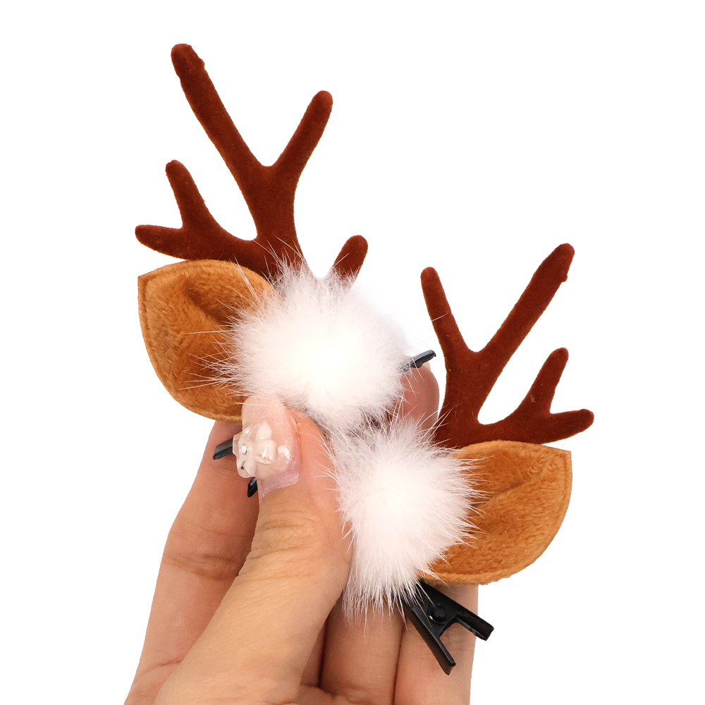 사슴 머리핀 1쌍