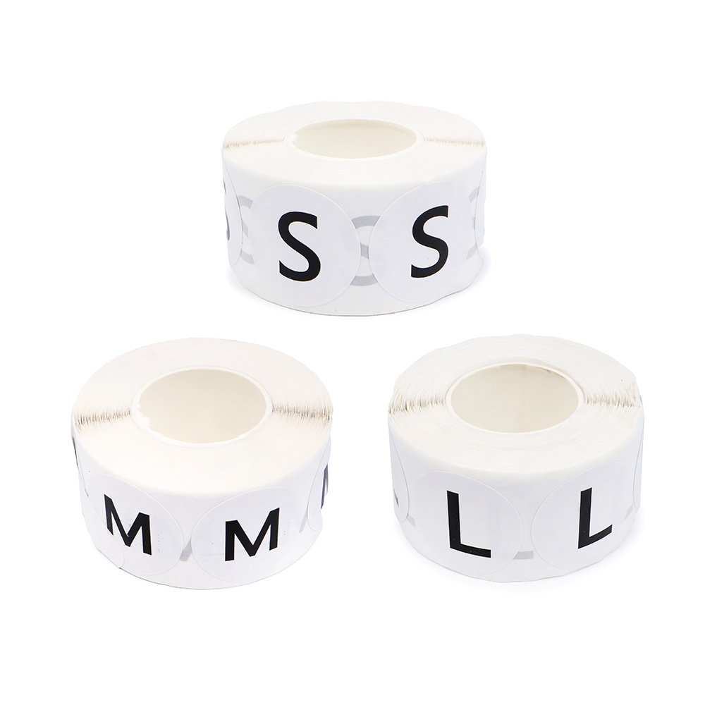 의류 원형라벨 롤형 일반사이즈