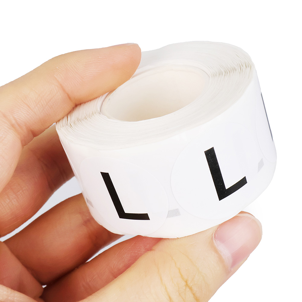 의류 원형라벨 롤형 일반사이즈