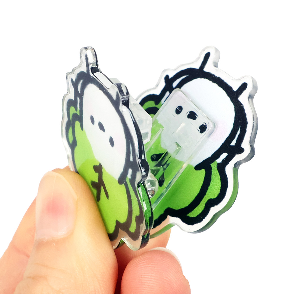 아크릴 식재료 캐릭터 집게