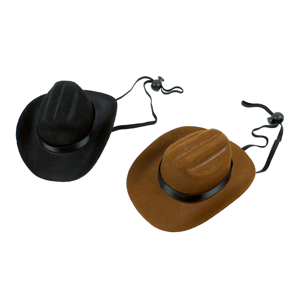 고양이 소형견용 웨스턴 카우보이 미니 모자