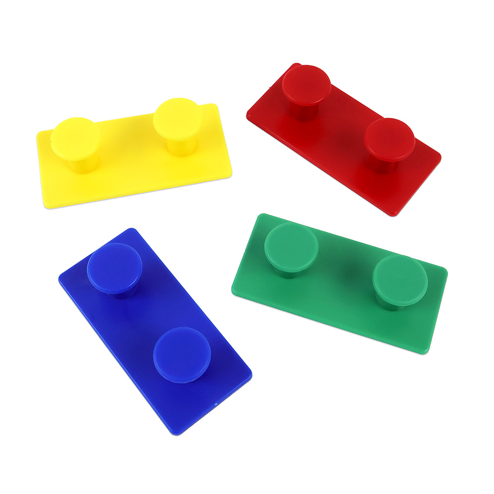 블록모양 무타공 벽걸이 후크 4p