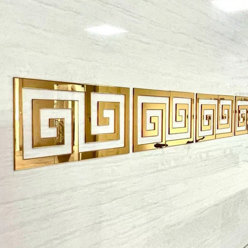 인테리어 GOLD 무늬 스티커 10P