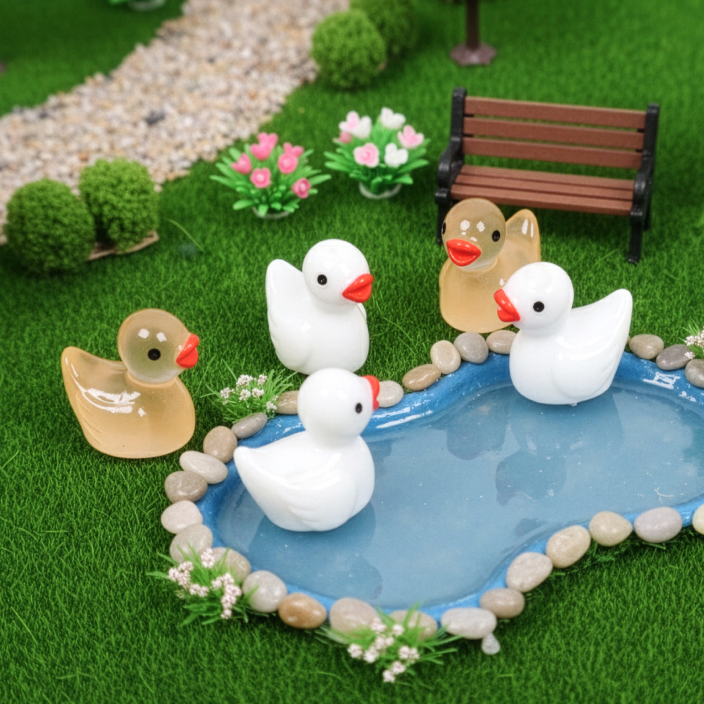 장식용소품 미니어처 컬러오리 10p