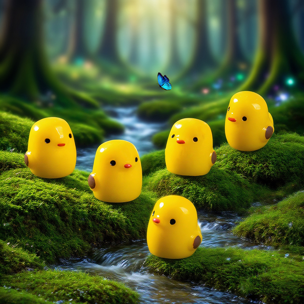 장식용소품 미니어처 병아리 5p