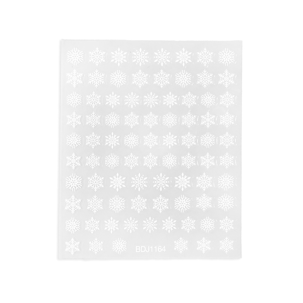 눈꽃모양 네일 스티커