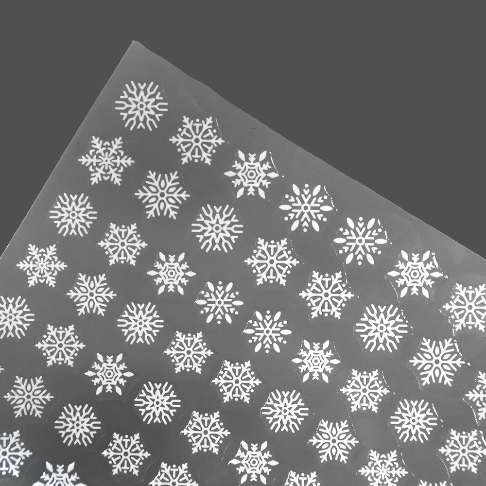 눈꽃모양 네일 스티커