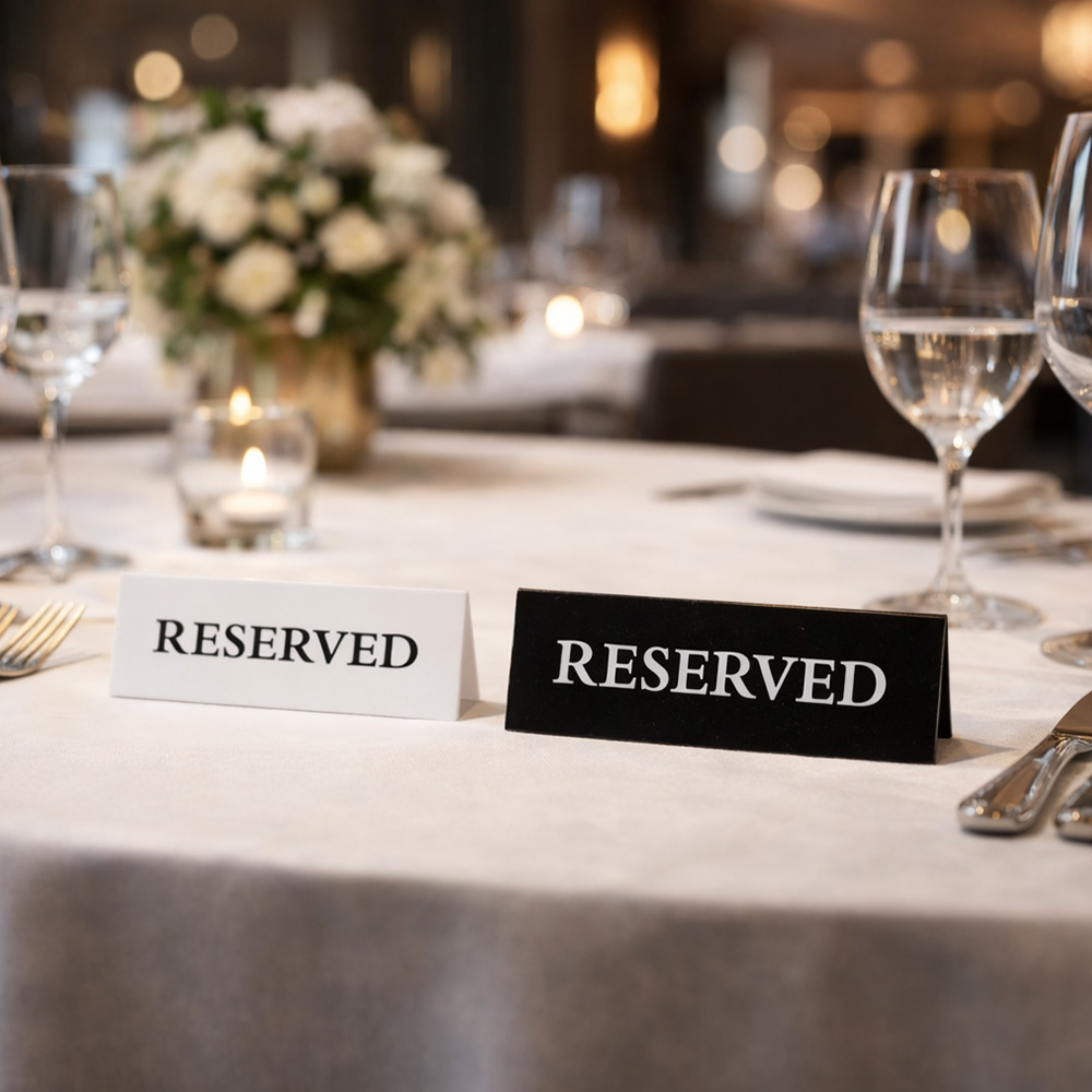 RESERVED 예약 알림판 1P