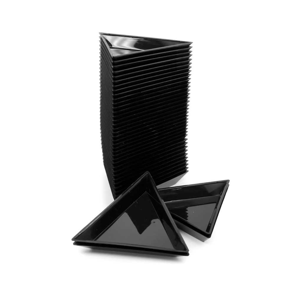 네일아트 삼각 큐빅트레이 40P