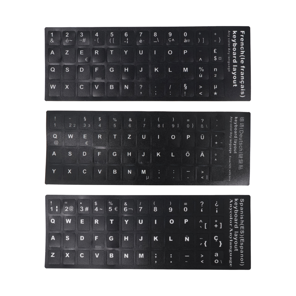 다국어 키보드 자판 스티커 유럽