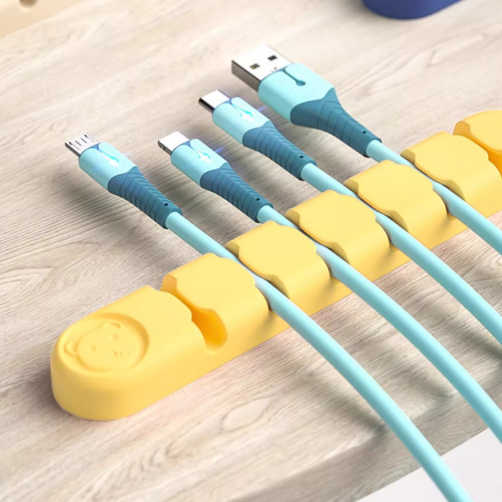 곰돌이 케이블 전선 정리 6구