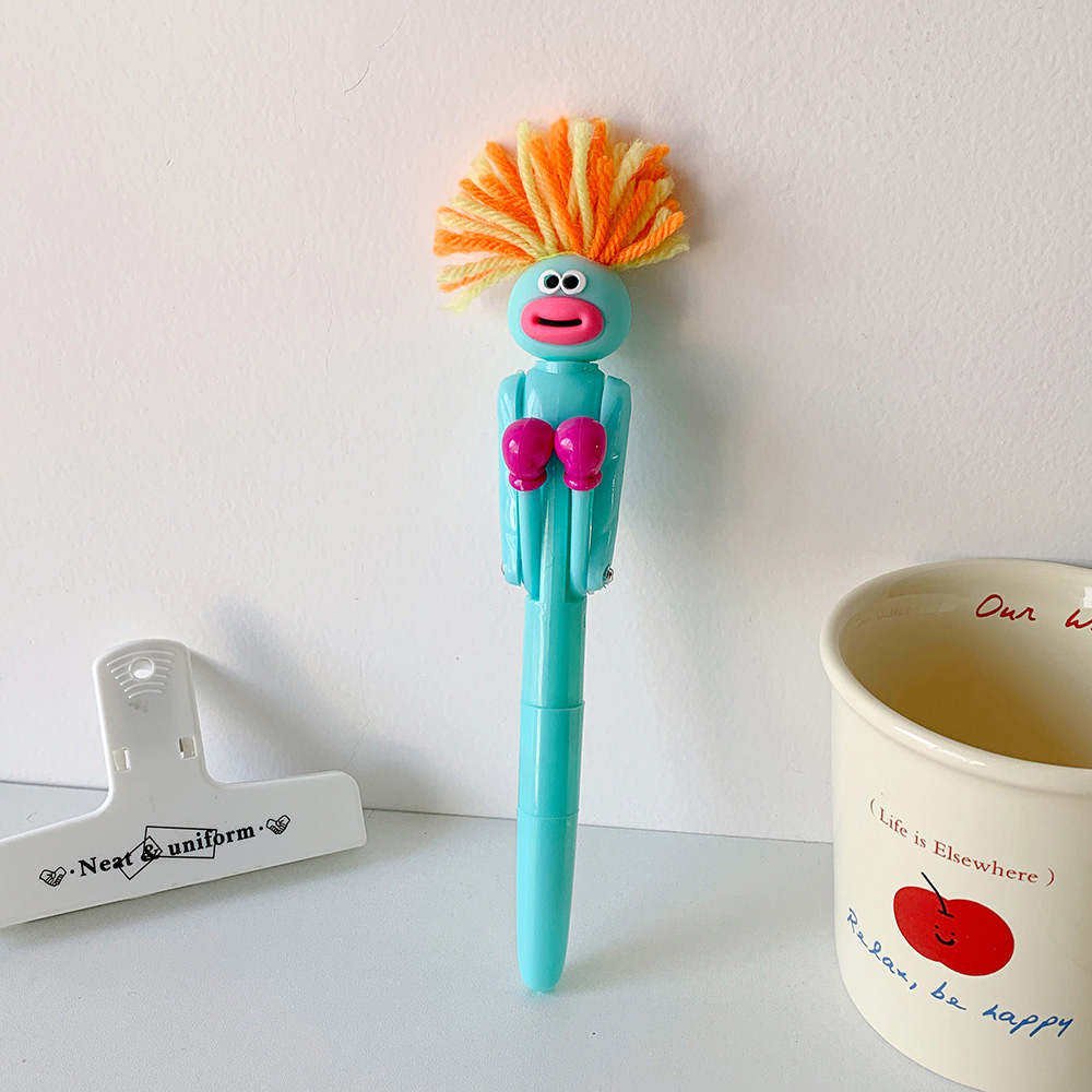 뽀글머리 권투 중성펜 1p