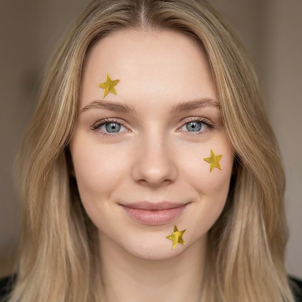 컬러 별모양 스티커 10p