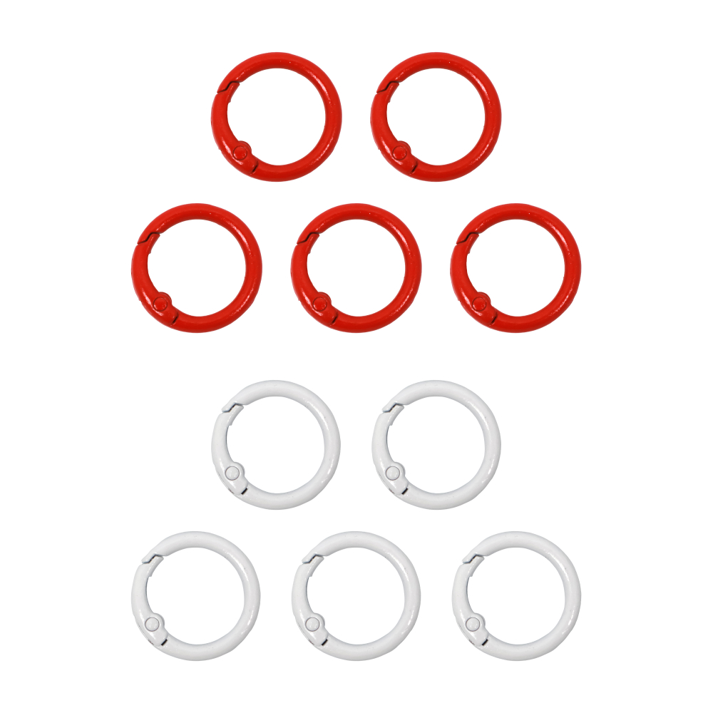 컬러 오픈형 원형 고리링 5p