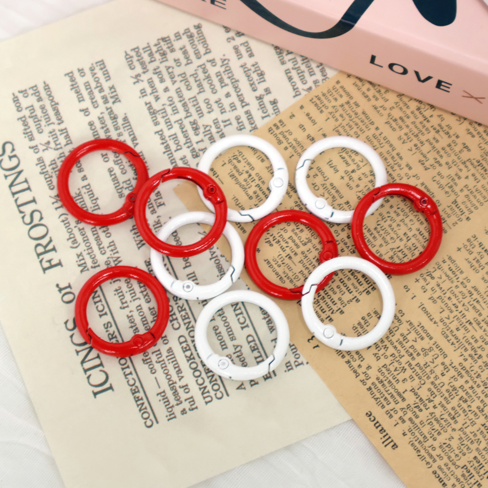 컬러 오픈형 원형 고리링 5p