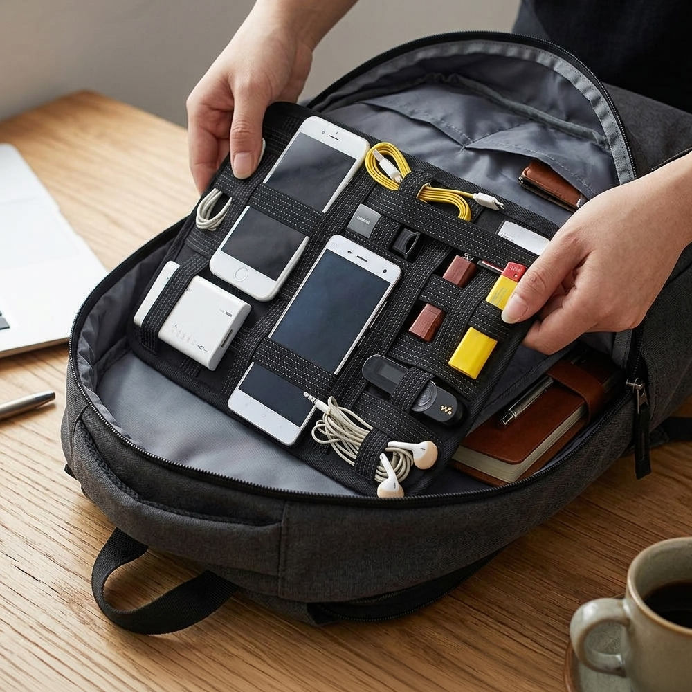 체크 플레이트 백