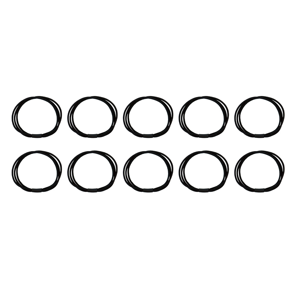 검정 3줄 머리끈 10p