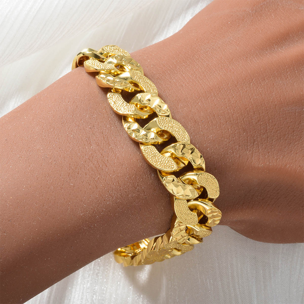 골드도금 체인 팔찌