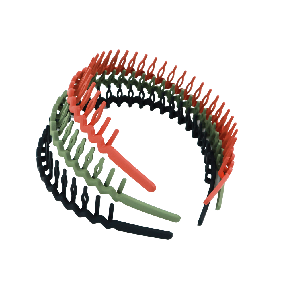 긴 빗살 머리띠