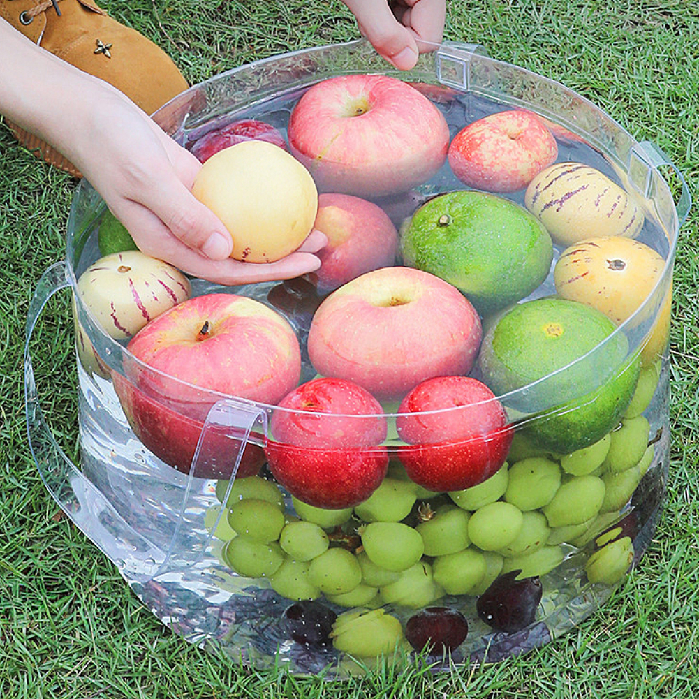 투명 접이식 대야 1p