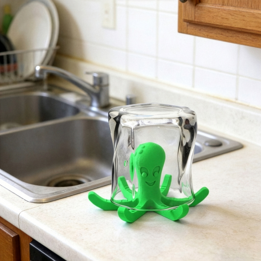 문어모양 물병 건조대