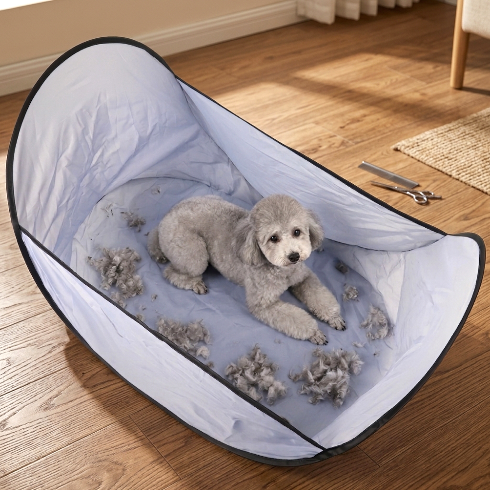 강아지 미용 텐트