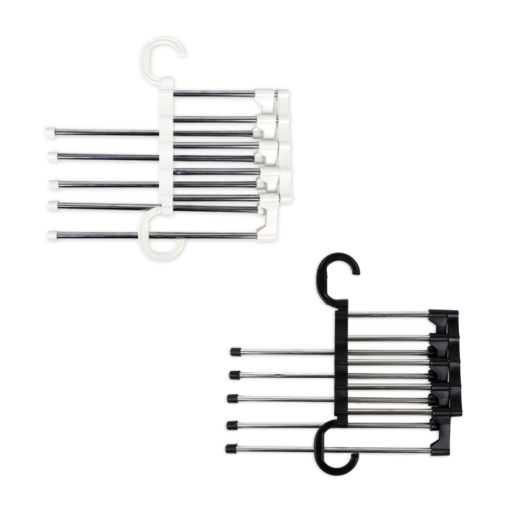 옷장용 5단 접이식 바지걸이