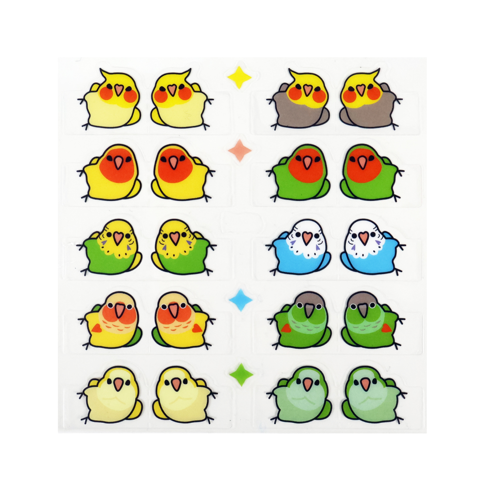 장식용 앵무새 스티커