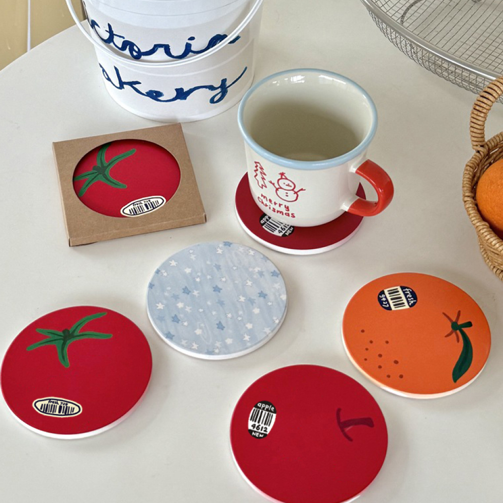 야채과일 코스터