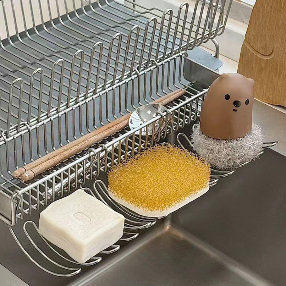 싱크대용 걸이형 수세미 비누 거치대 1p