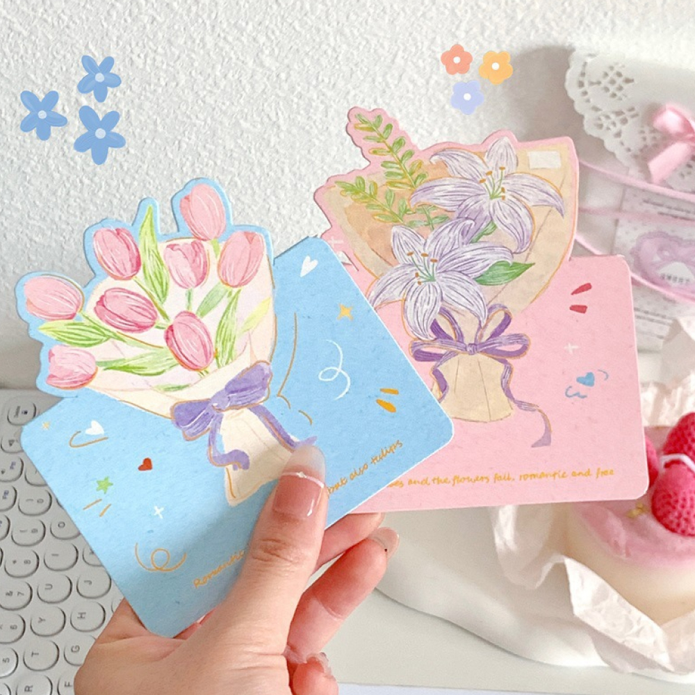 선물용 꽃다발 축하 카드 10p