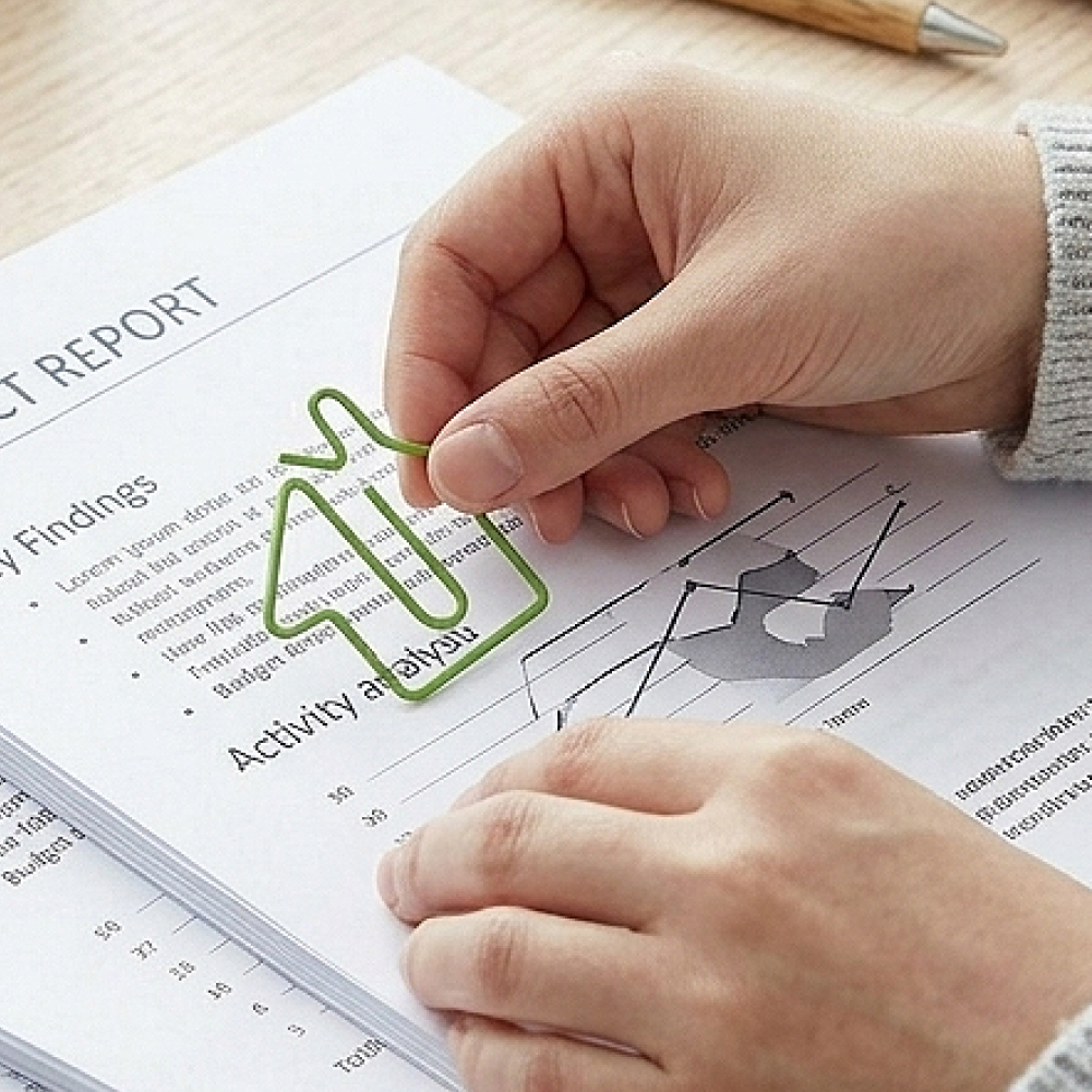 문서정리용 하우스형 클립 20p