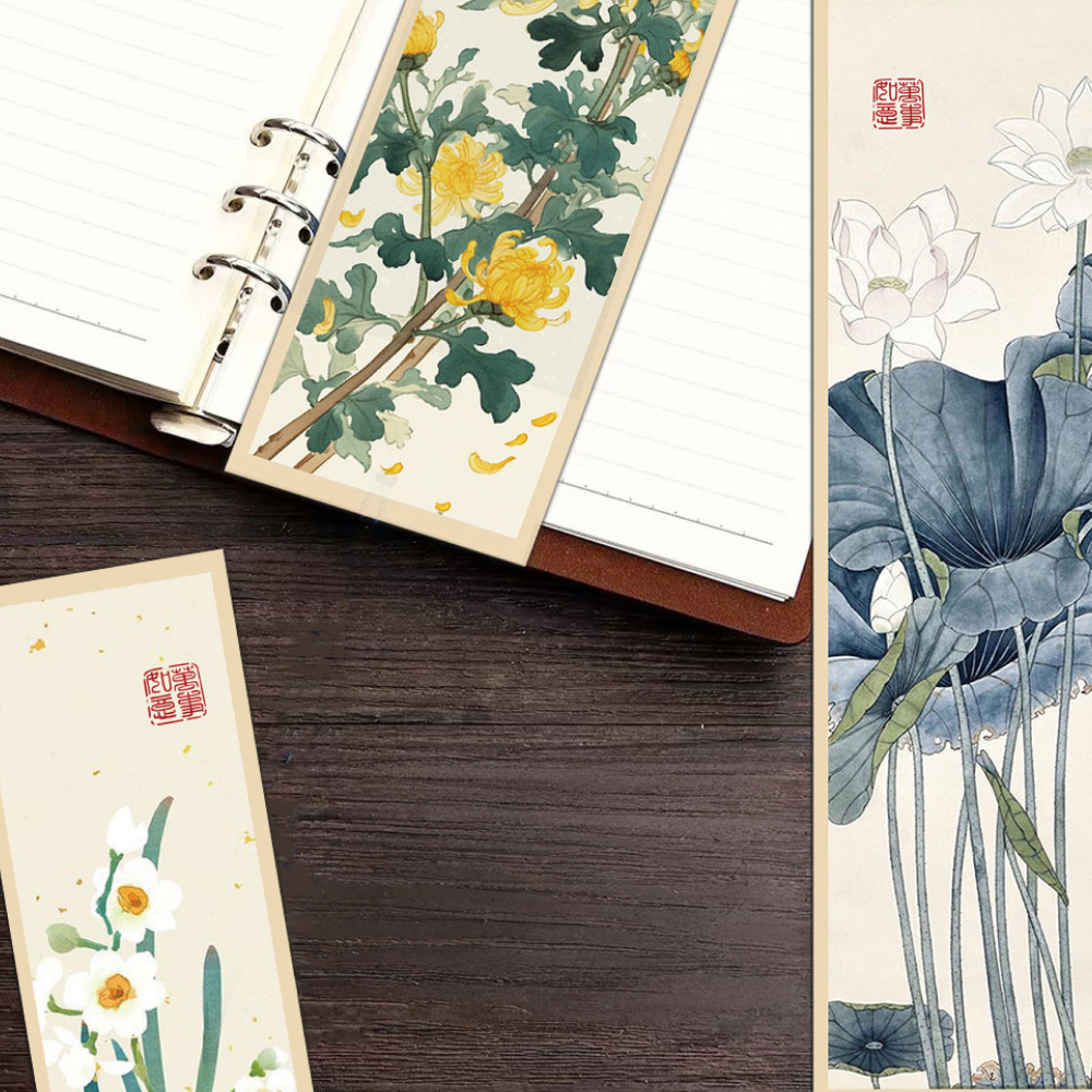 동양화풍 수묵화 책갈피 30p