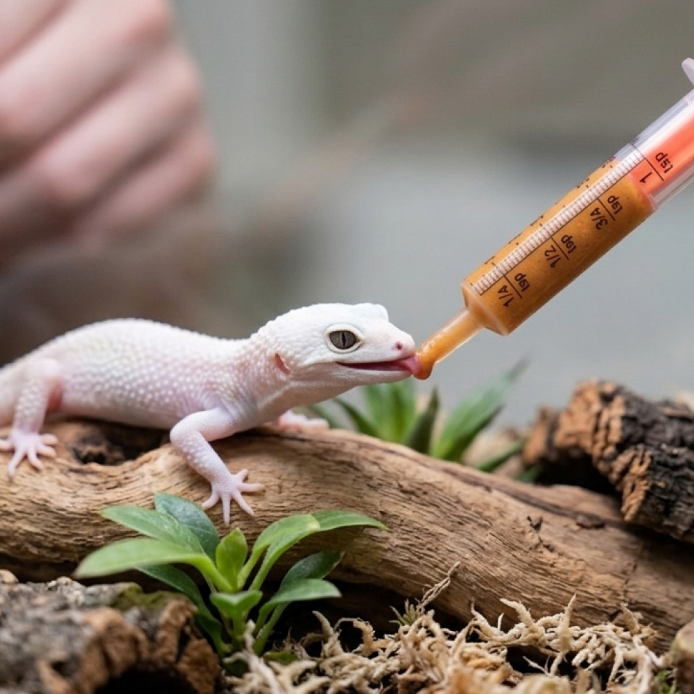 파충류 컬러 피딩주사기