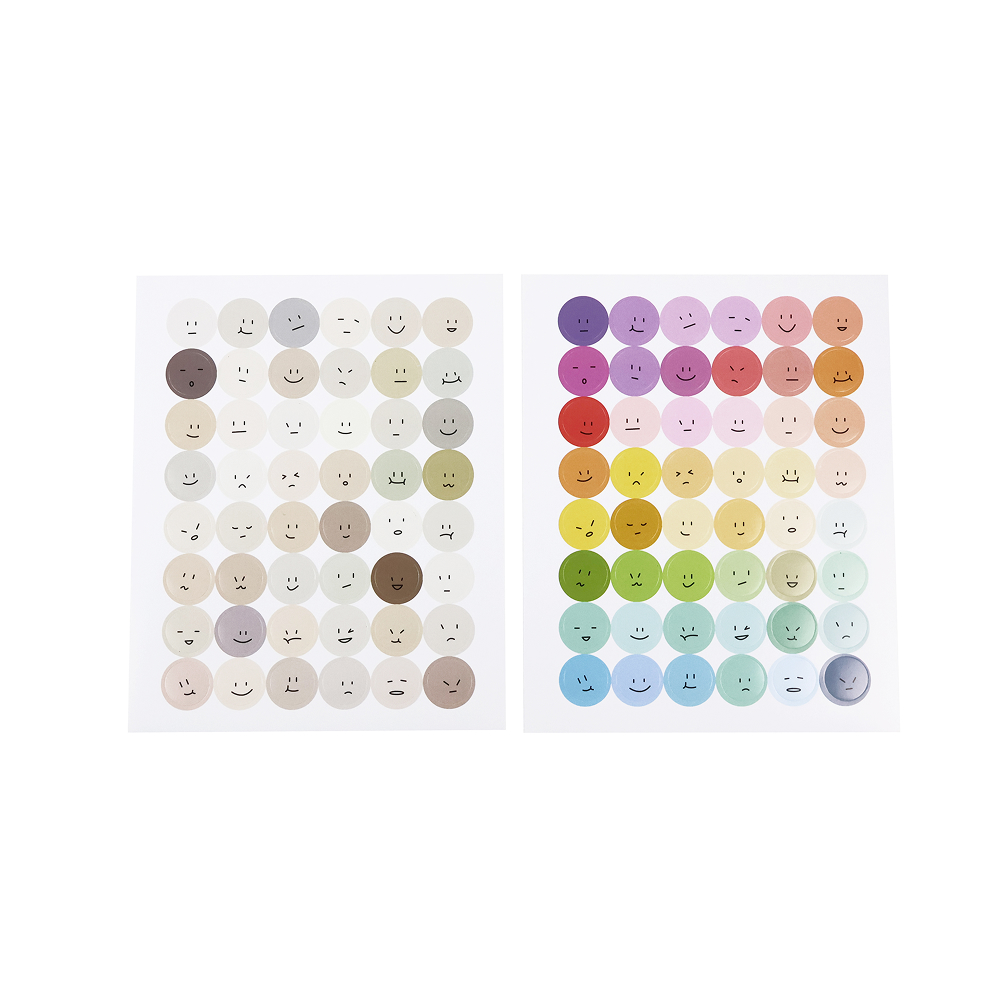 얼굴표정 스티커 10p