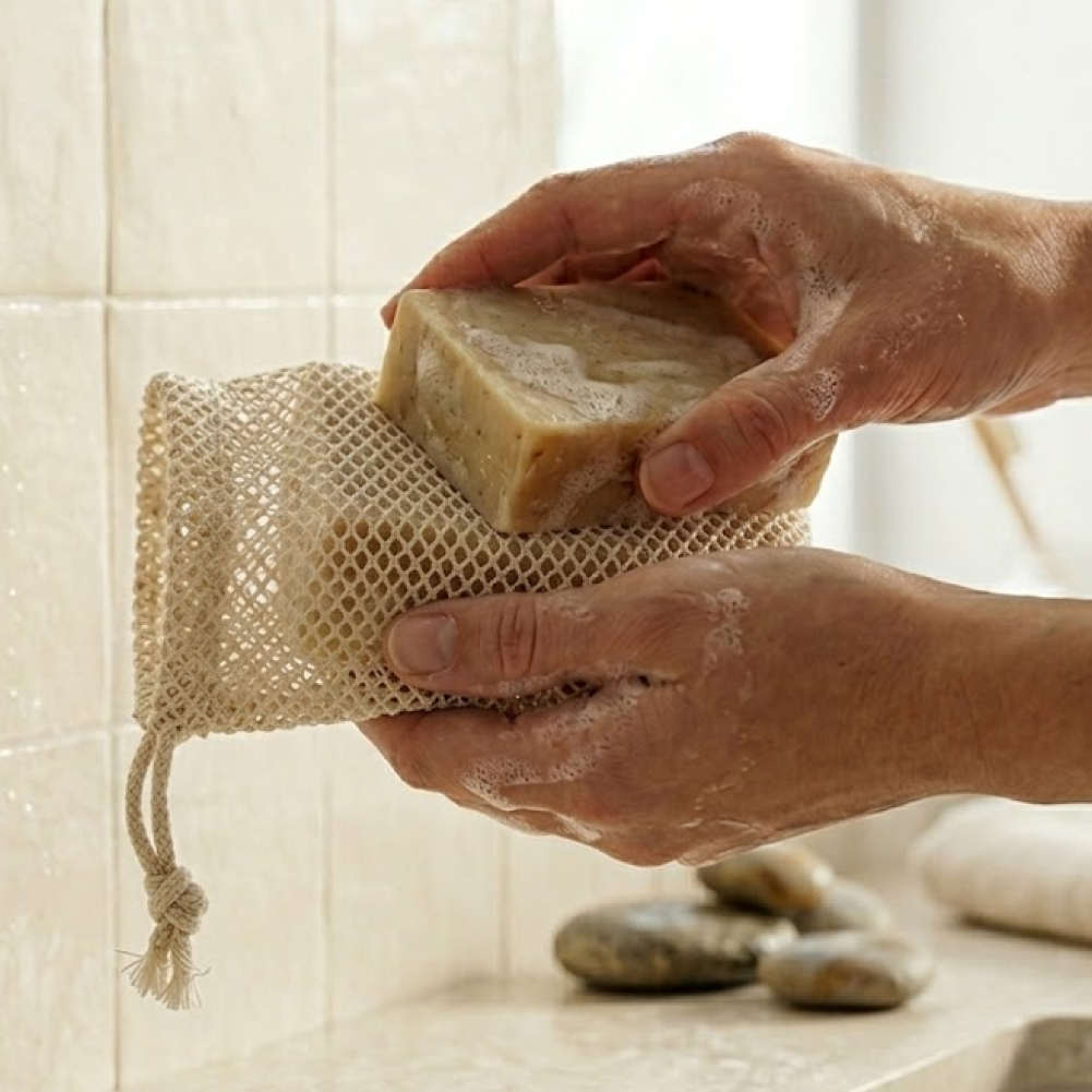 풍성거품 욕실 샤워용 비누망 10p