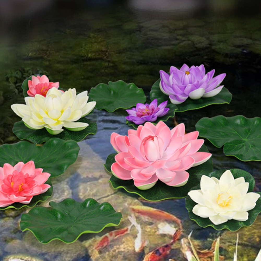 물에뜨는 연잎 조화 연못 장식 1p