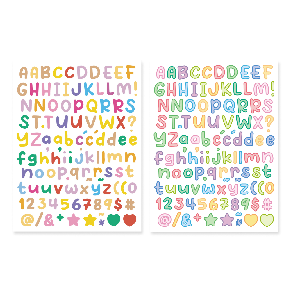 다이어리 폰꾸 노트 꾸미기 알파벳 스티커