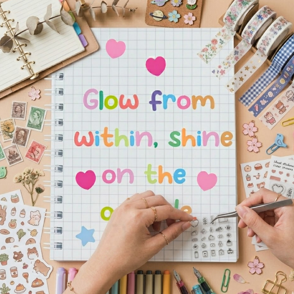 다이어리 폰꾸 노트 꾸미기 알파벳 스티커