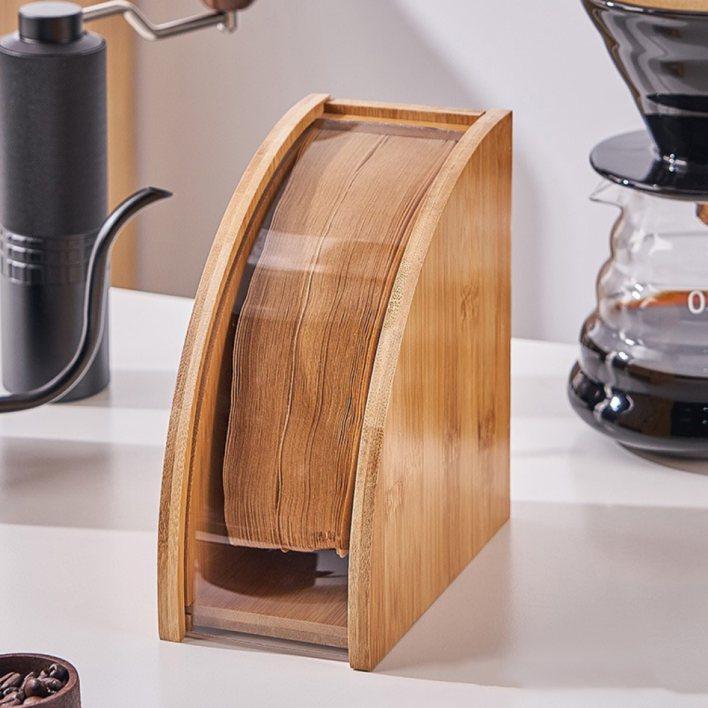 원목 드립커피필터 보관 케이스