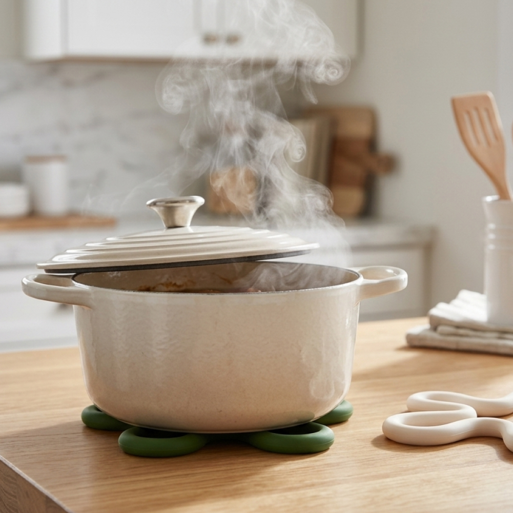 미끄럼방지 주방 냄비 받침