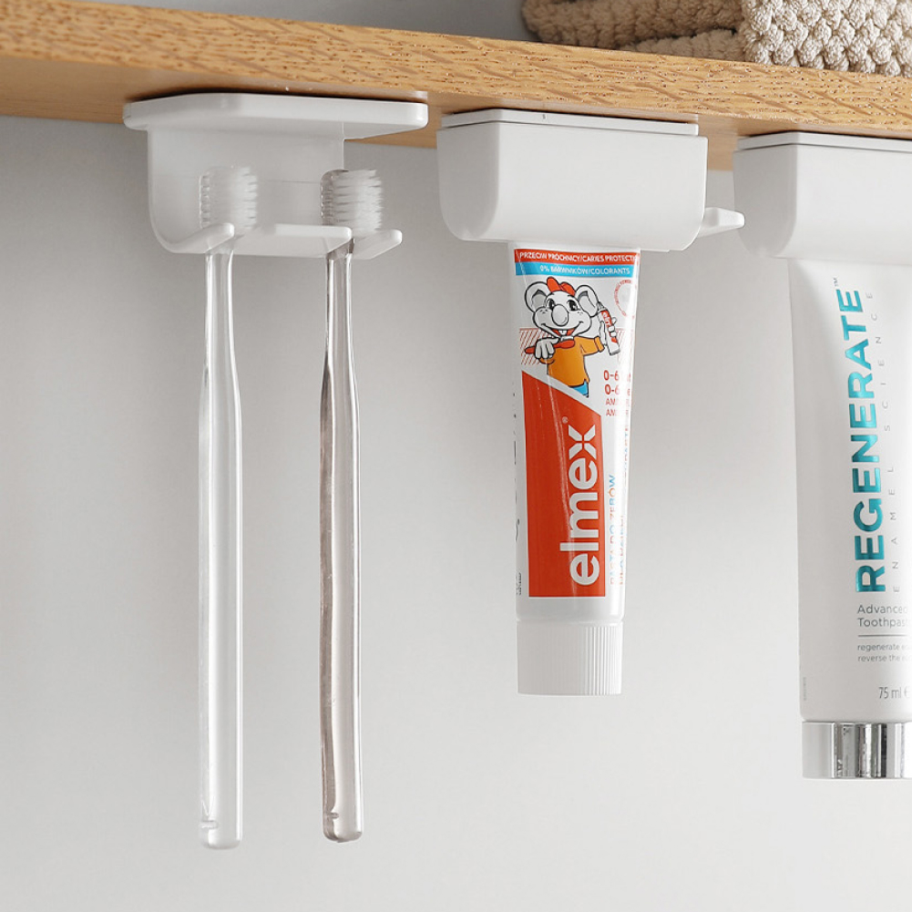 욕실 위생 상부장 칫솔 걸이 2구