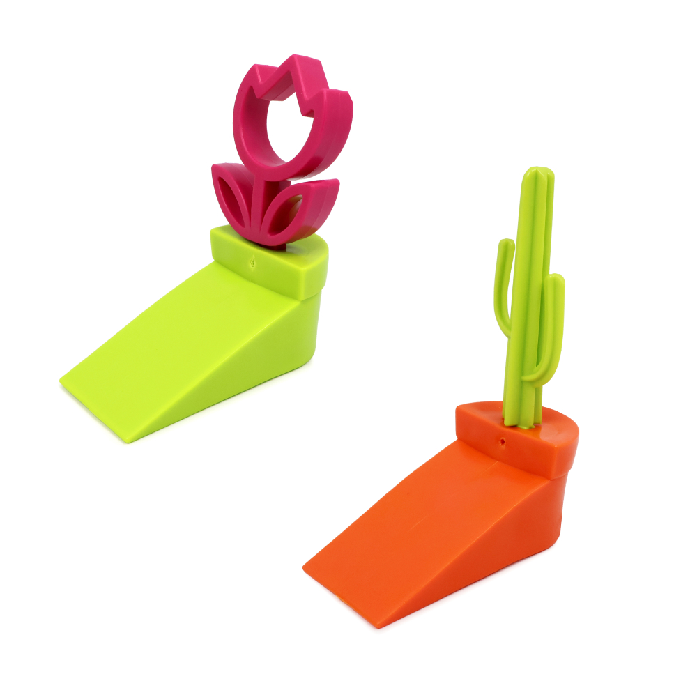 인테리어 선인장 꽃 모양 도어 스토퍼