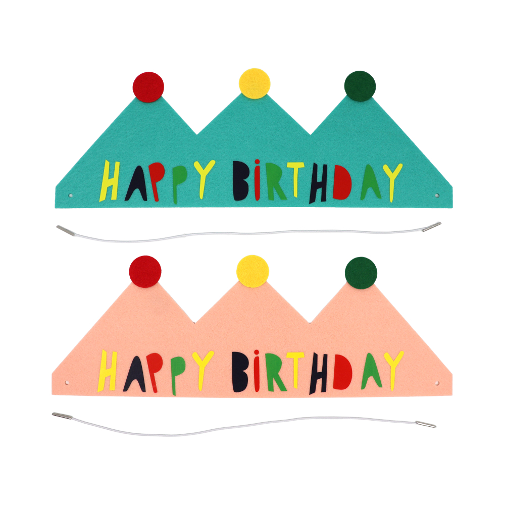 생일 펠트 왕관