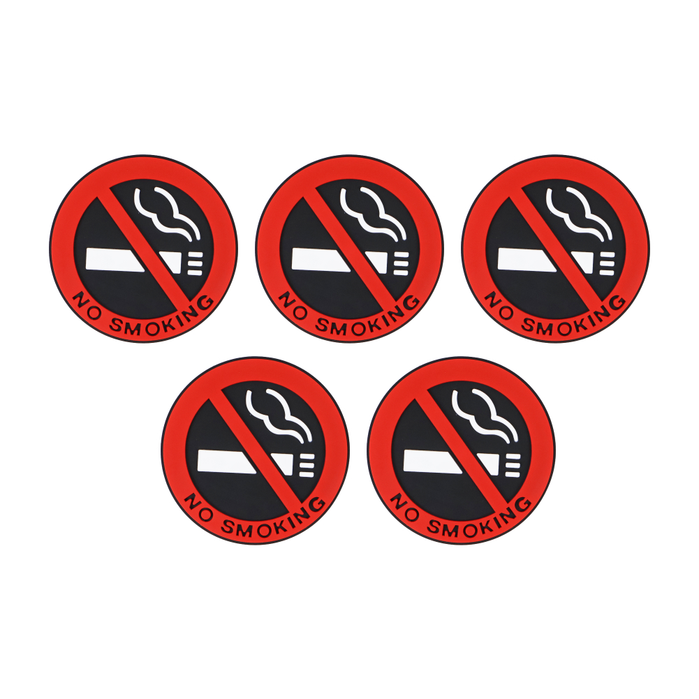 NO SMOKING 금연표지판 스티커 5개입