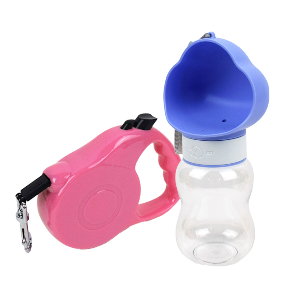 애견 3M리드줄 물통 산책세트