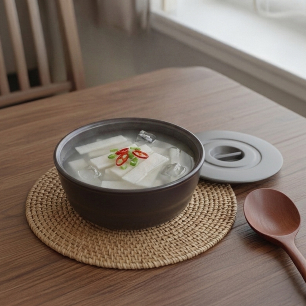 식당용 멜라민 뚝배기형 동치미그릇 10세트(뚜껑포함)