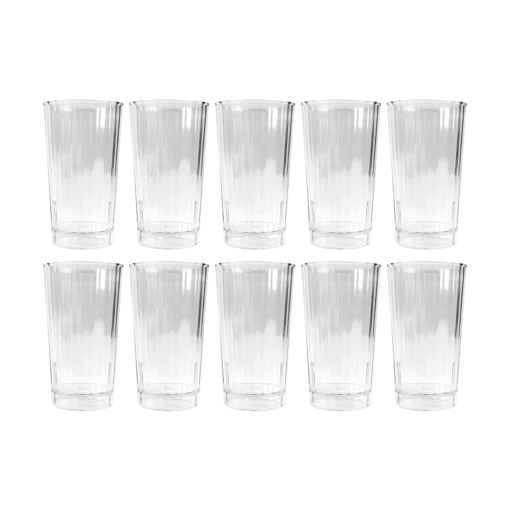 플라스틱 콜라 음료컵 300ml 투명 10개
