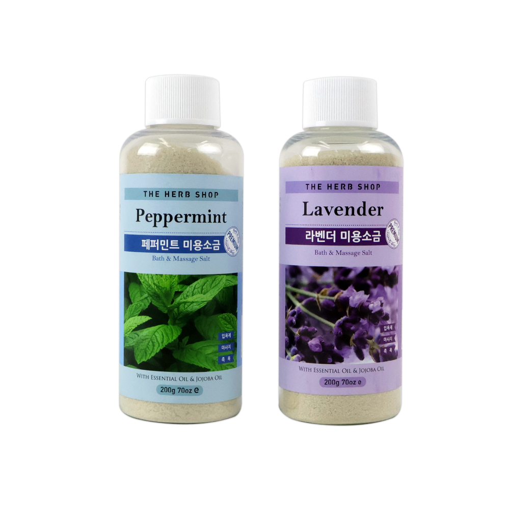 더허브샵 마사지 미용소금 200g 2종세트