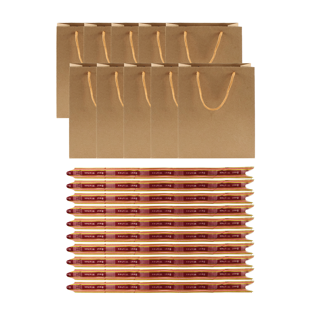 선물포장 쇼핑백 리본 10p 세트